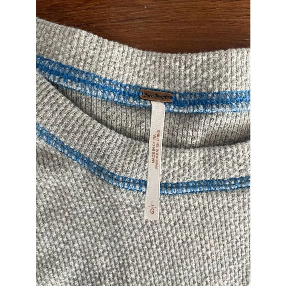 Free People Long Sleeve Zipper Shirt Size Large